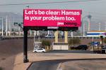 Pro-Jewish group posts 3 billboards in Las Vegas Valley