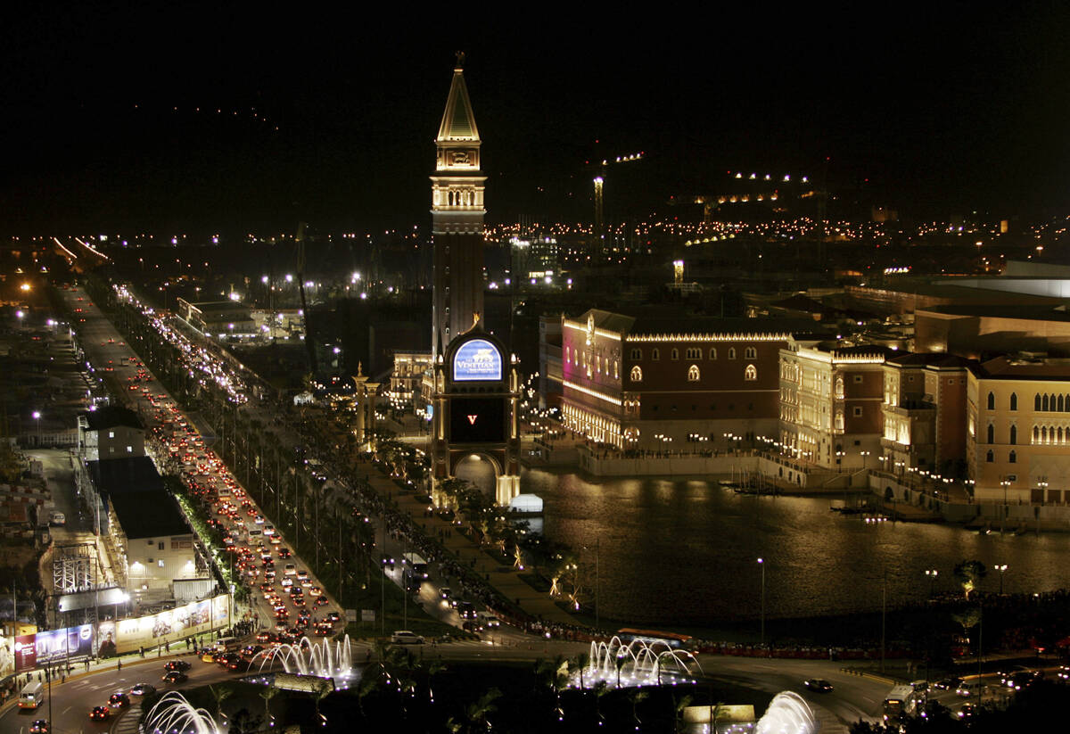 The Venetian Macao Resort Hotel is shown in Macau, Tuesday, Aug. 28, 2007. Miriam Adelson, the ...