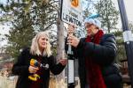 Signs bearing names of 100 DUI victims line road to Mount Charleston