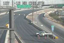 Police investigate a crash that killed two Nevada State Troopers on Thursday, Nov. 30, 2023, on ...