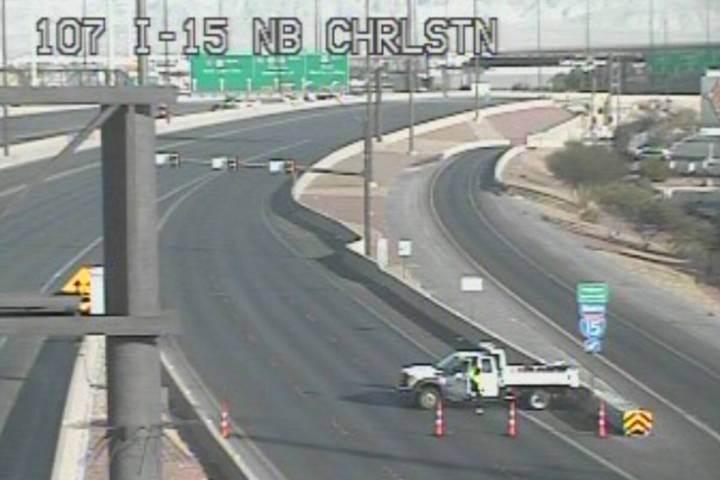 Police investigate a crash that killed two Nevada State Troopers on Thursday, Nov. 30, 2023, on ...
