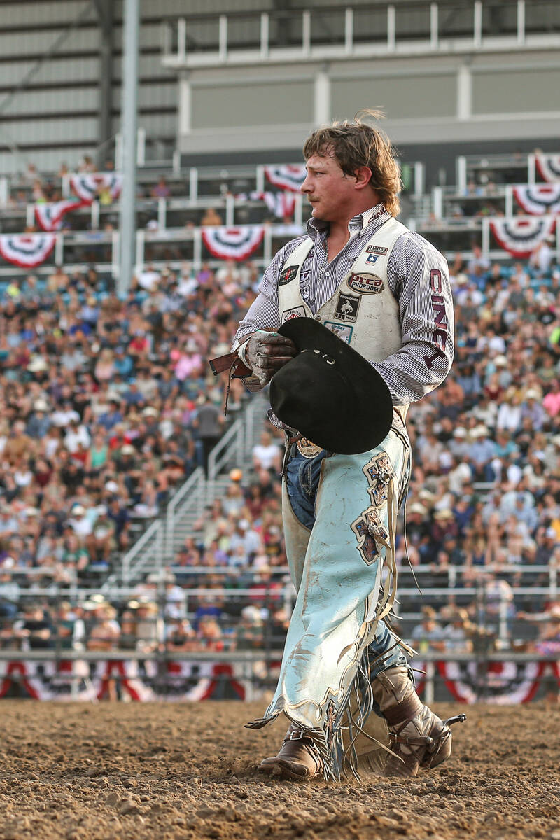Bareback rider Keenan Hayes broke the single-season earnings record in his event with a total o ...