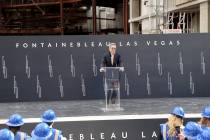 Jeffrey Soffer, chairman and CEO of Fontainebleau Development, during a commencement ceremony a ...