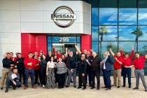 The Findlay Nissan Henderson team is celebrating the opening of the new dealership in the Valle ...
