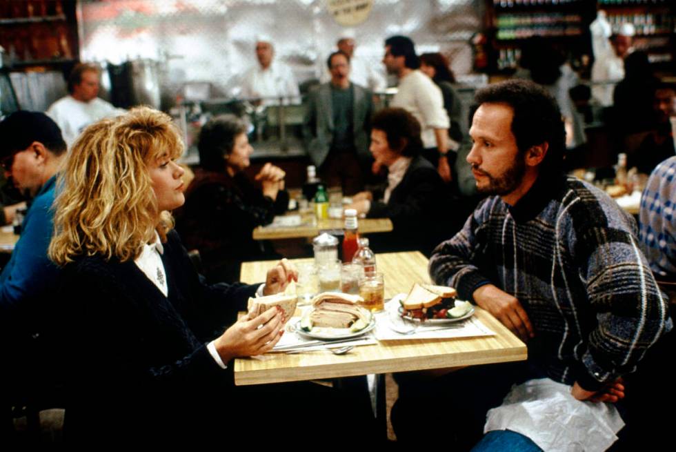 This image released by the Library of Congress shows Meg Ryan, left, and Billy Crystal in a sce ...