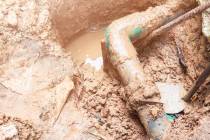 Once you find the leak, dig out the area because you’ll need room to work all around the ...