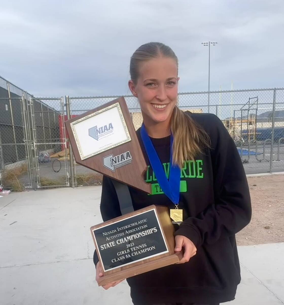 Palo Verde's Ruth Robison is a member of the Nevada Preps All-Southern Nevada girls tennis team.