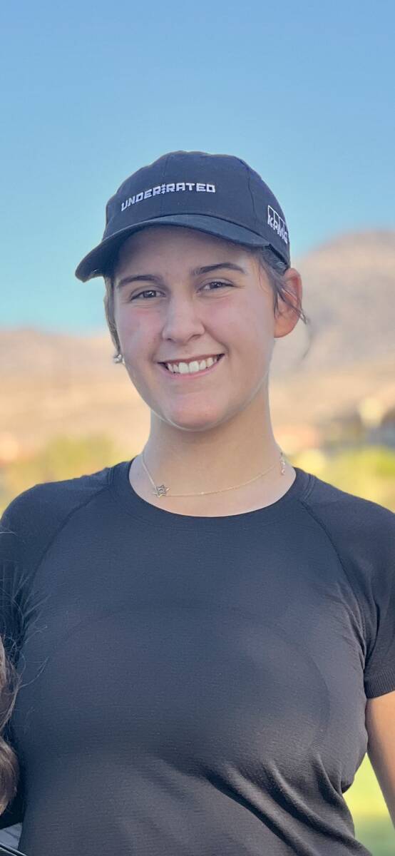 Boulder City's Emmerson Hinds is a member of the Nevada Preps All-Southern Nevada girls golf team.