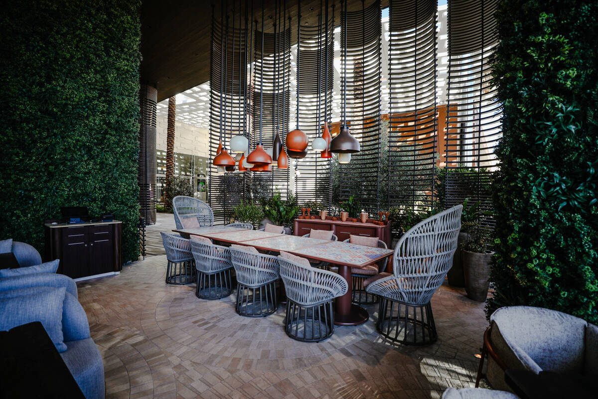 The patio at Mijo Modern Mexican Restaurant, which offers coastal Mexican cuisine and spirits, ...
