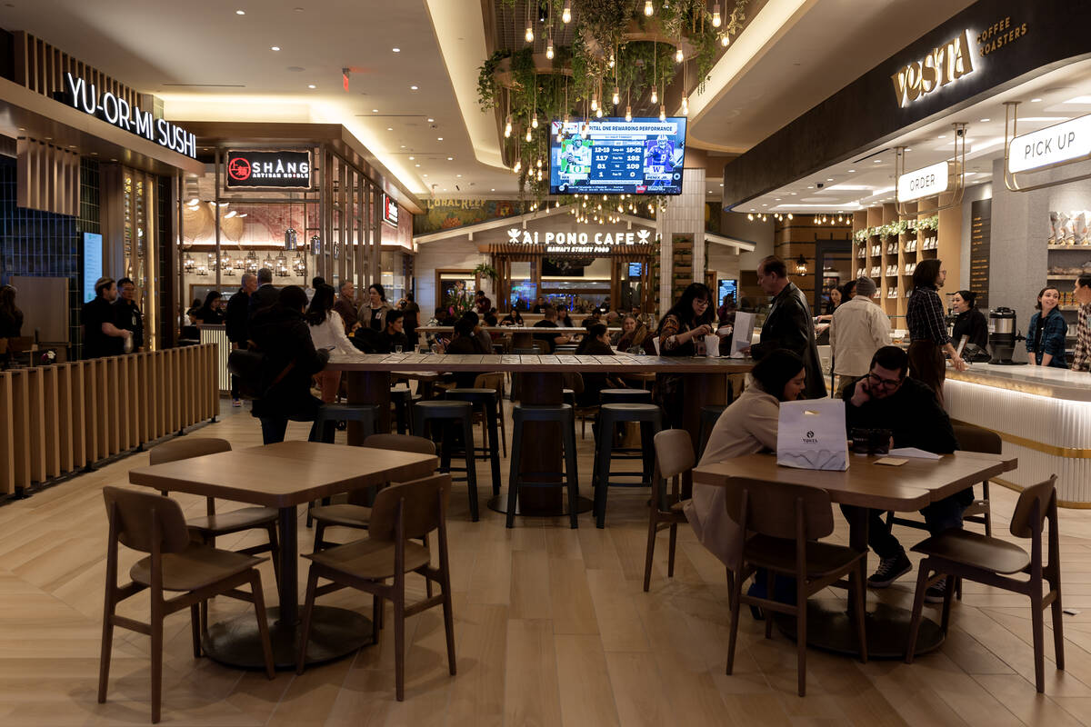 The food hall is open for friends and family during an opening event at Durango Casino and Reso ...