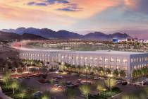 A rendering of the Meridian office campus project that is set to open in the Southwest Las Vega ...
