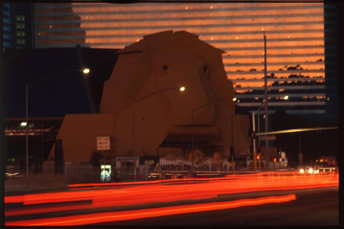 The exterior of the MGM Grand Hotel & Theme Park which opened in December 1993 at the northeast ...