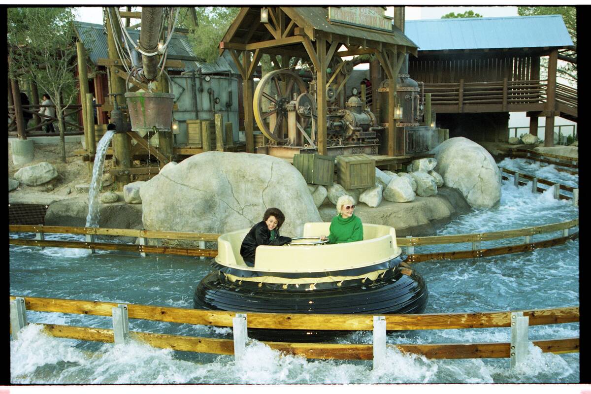 Employee play day at the MGM Grand Adventures Theme Park ahead of its Dec. 18, 1993 opening. Th ...