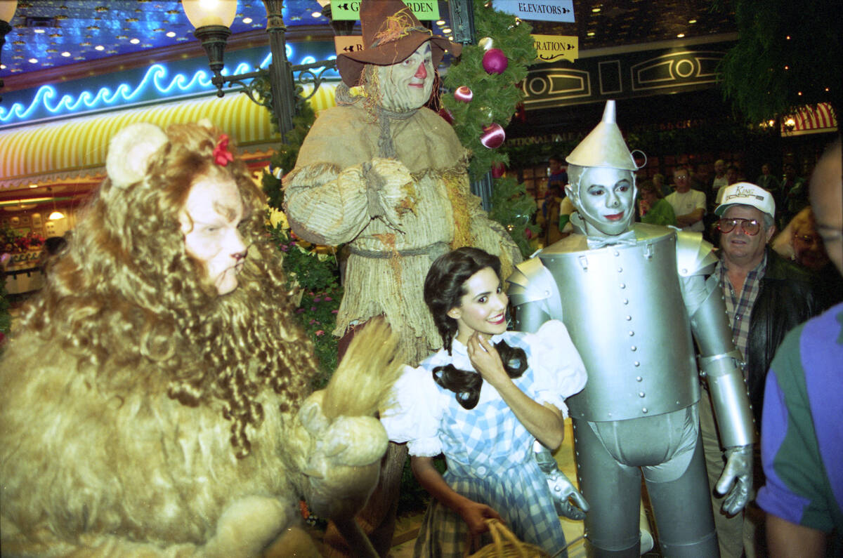 Characters from the movie "The Wizard of Oz" attended the grand opening of MGM Grand ...
