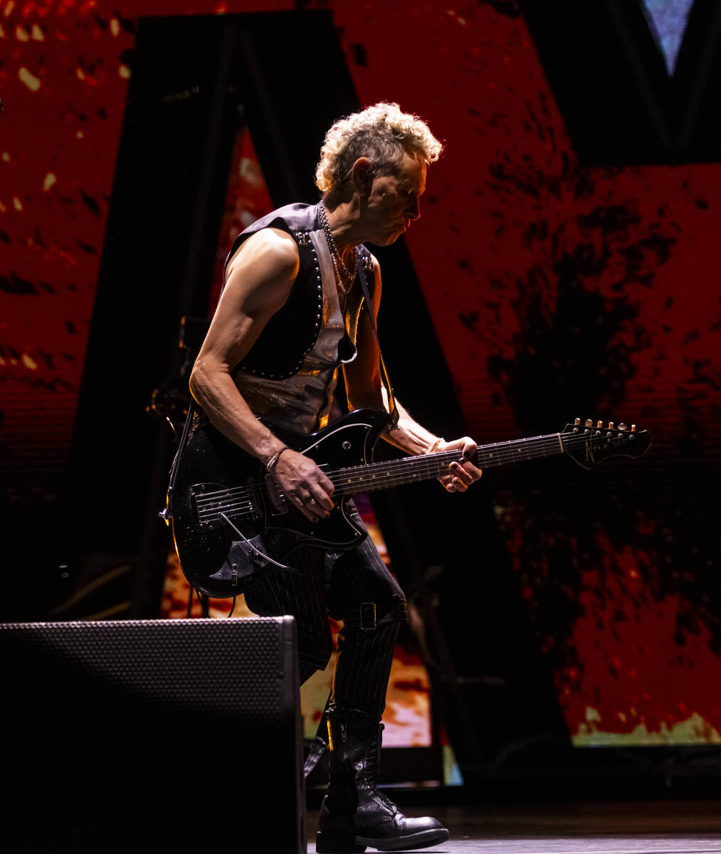Martin Gore of Depeche Mode performs at T-Mobile Arena on Friday, Dec. 1, 2023, in Las Vegas. ( ...