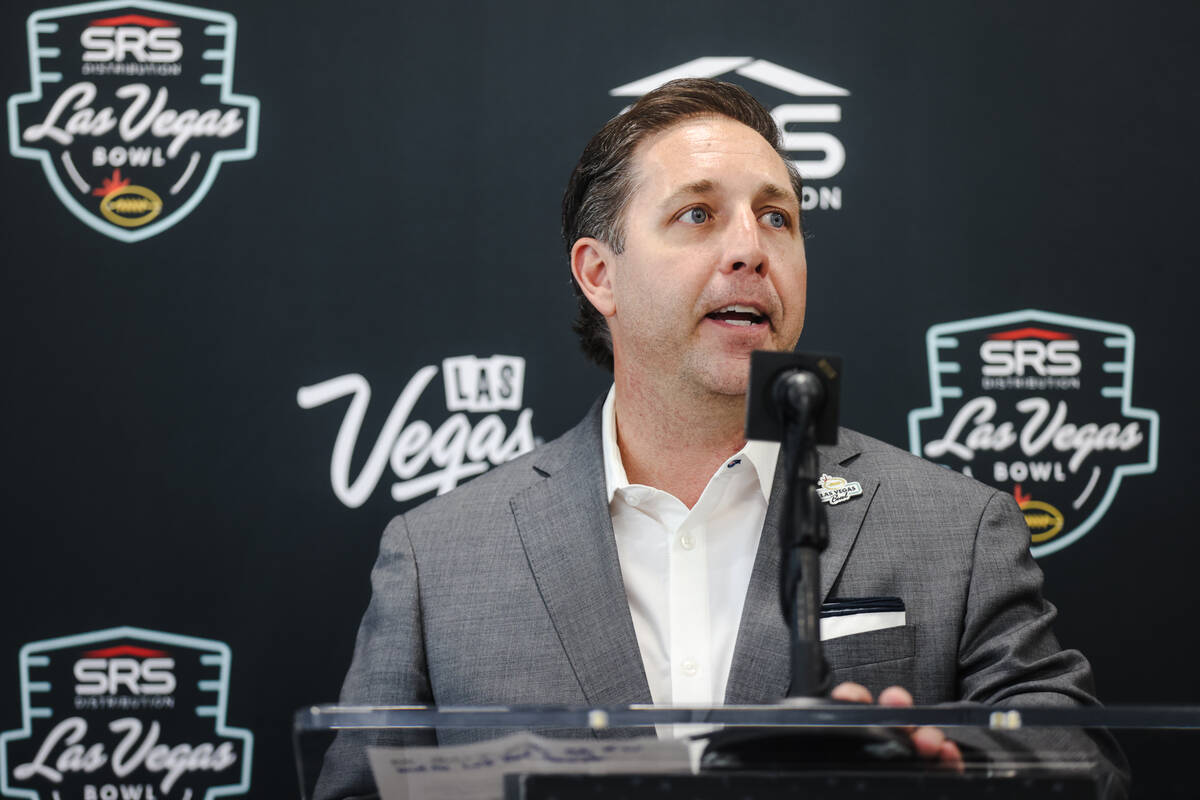 Las Vegas Bowl Executive Director John Saccenti announces that the Las Vegas Bowl will feature ...
