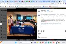 The Clark County School District promotes on social media a recruitment event in Miami Beach, F ...