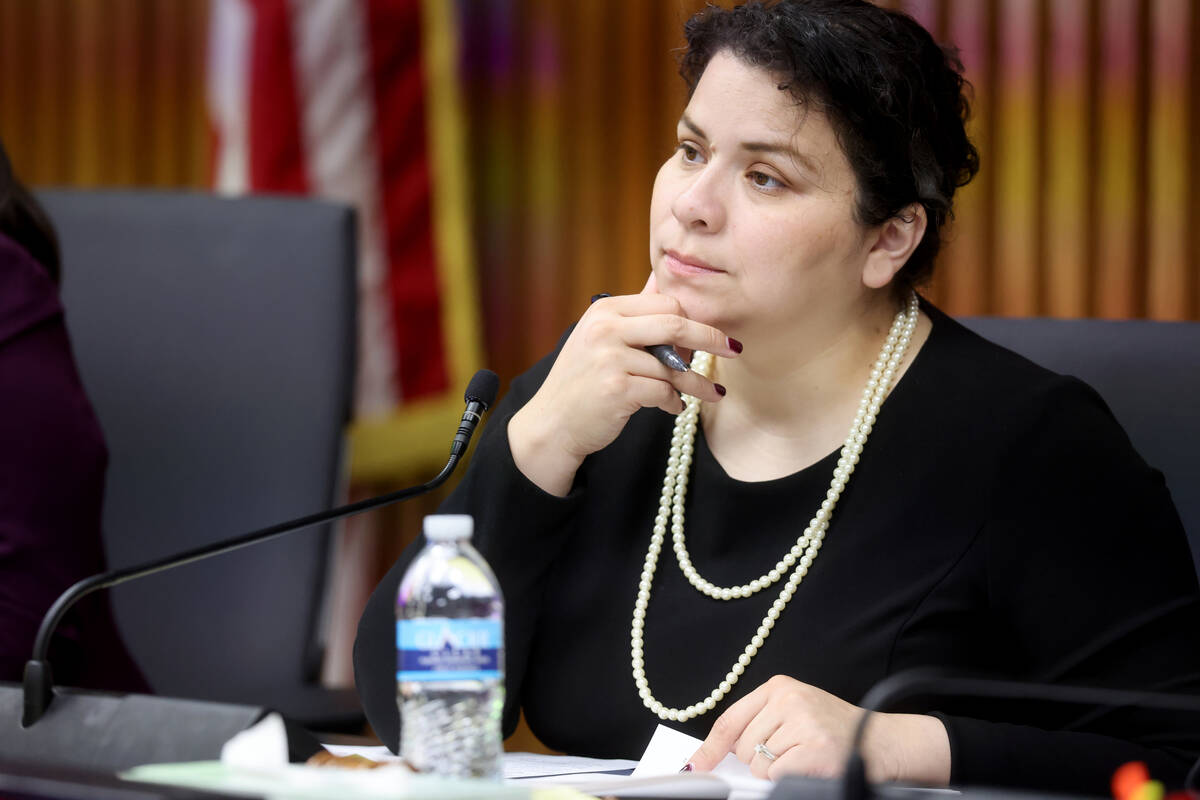 Clark County School Board President Evelyn Garcia Morales did not respond to requests for comme ...