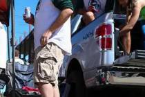 This 2017 Review-Journal photo shows Detective Kevin LaPeer at a St. Patrick's Day parade in He ...