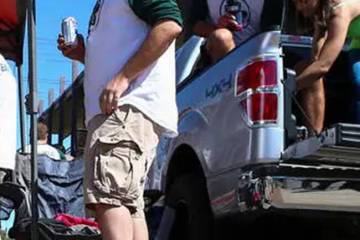 This 2017 Review-Journal photo shows Detective Kevin LaPeer at a St. Patrick's Day parade in He ...