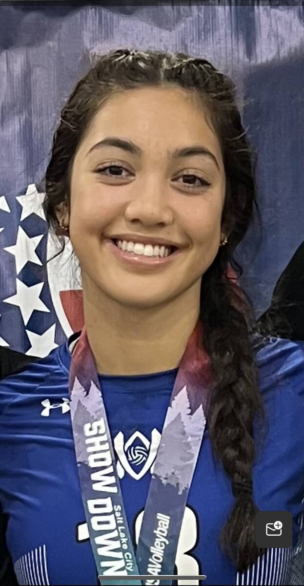 Bishop Gorman's Trinity Thompson is a member of the Nevada Preps All-Southern Nevada girls voll ...