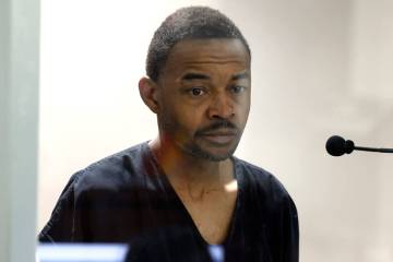 Jemarcus Williams, 46, appears in court at the Regional Justice Center on Friday, Dec. 1, 2023, ...