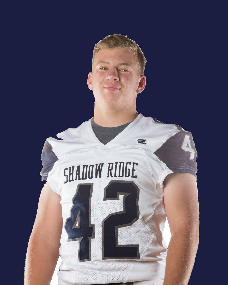 Shadow Ridge's Evan Cannon is a member of the Nevada Preps All-Southern Nevada football team.