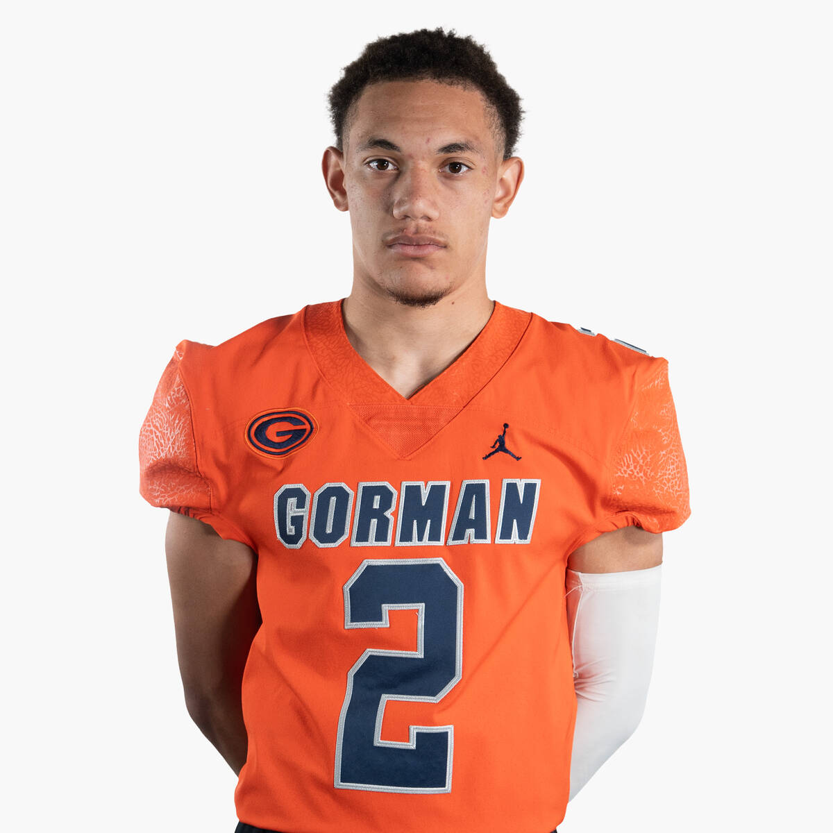 Bishop Gorman's Audric Harris is a member of the Nevada Preps All-Southern Nevada football team.