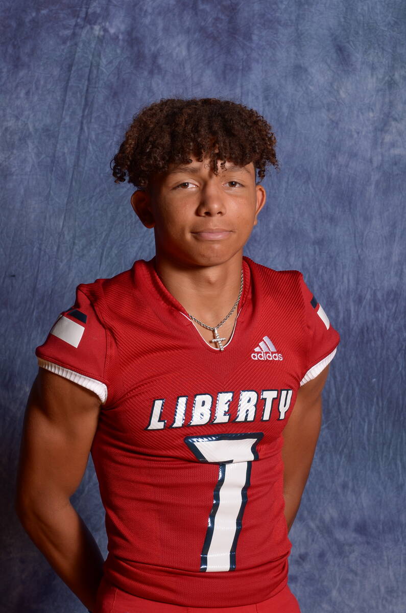 Liberty's Jayden Robertson is a member of the Nevada Preps All-Southern Nevada football team.