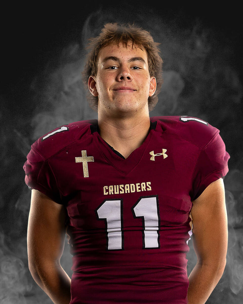 Faith Lutheran's Nick Duffy is a member of the Nevada Preps All-Southern Nevada football team.