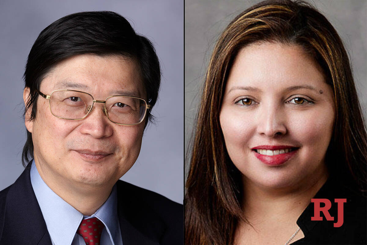 Cha Jan “Jerry” Chang, left and Patricia Navarro Velez, right. (UNLV)