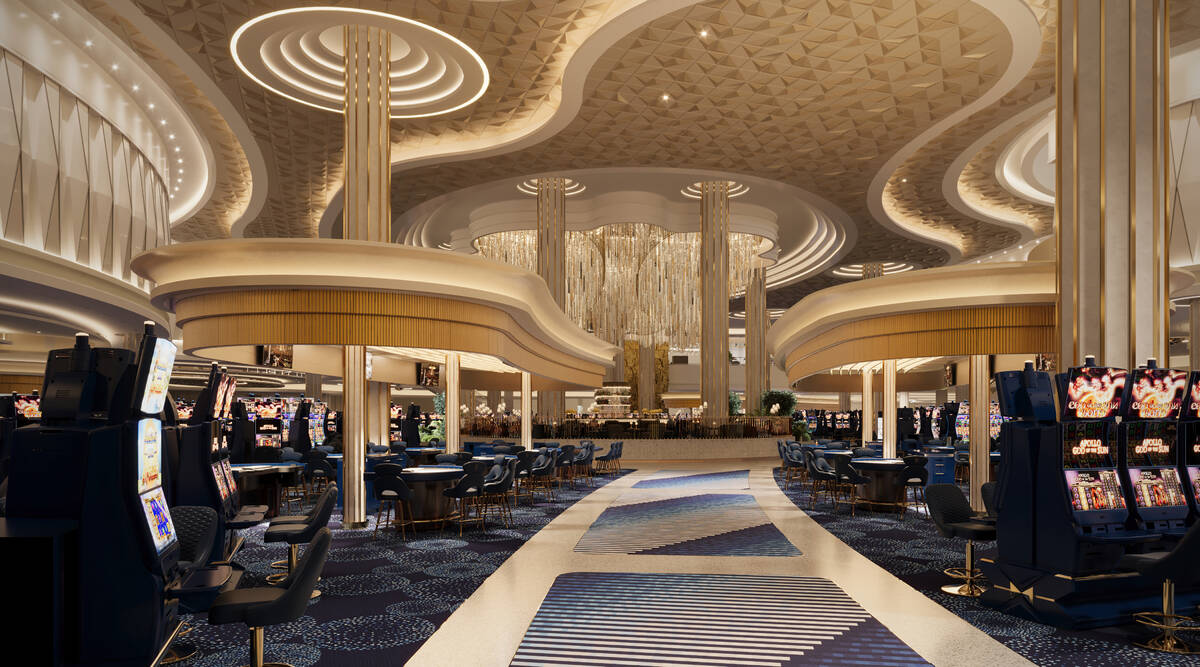 An artist's rendering of the casino floor at Fontainebleau Las Vegas. (Fontainebleau Development)