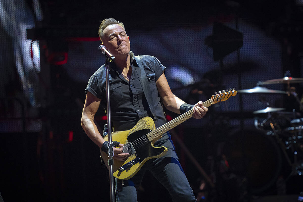 Bruce Springsteen and the E Street Band perform Friday, April 28, 2023, at the Olympic Stadium ...