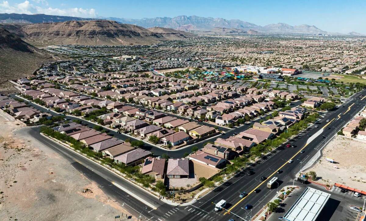 Where will real estate in the Las Vegas Valley head in 2024? An aerial view of the unincorporat ...