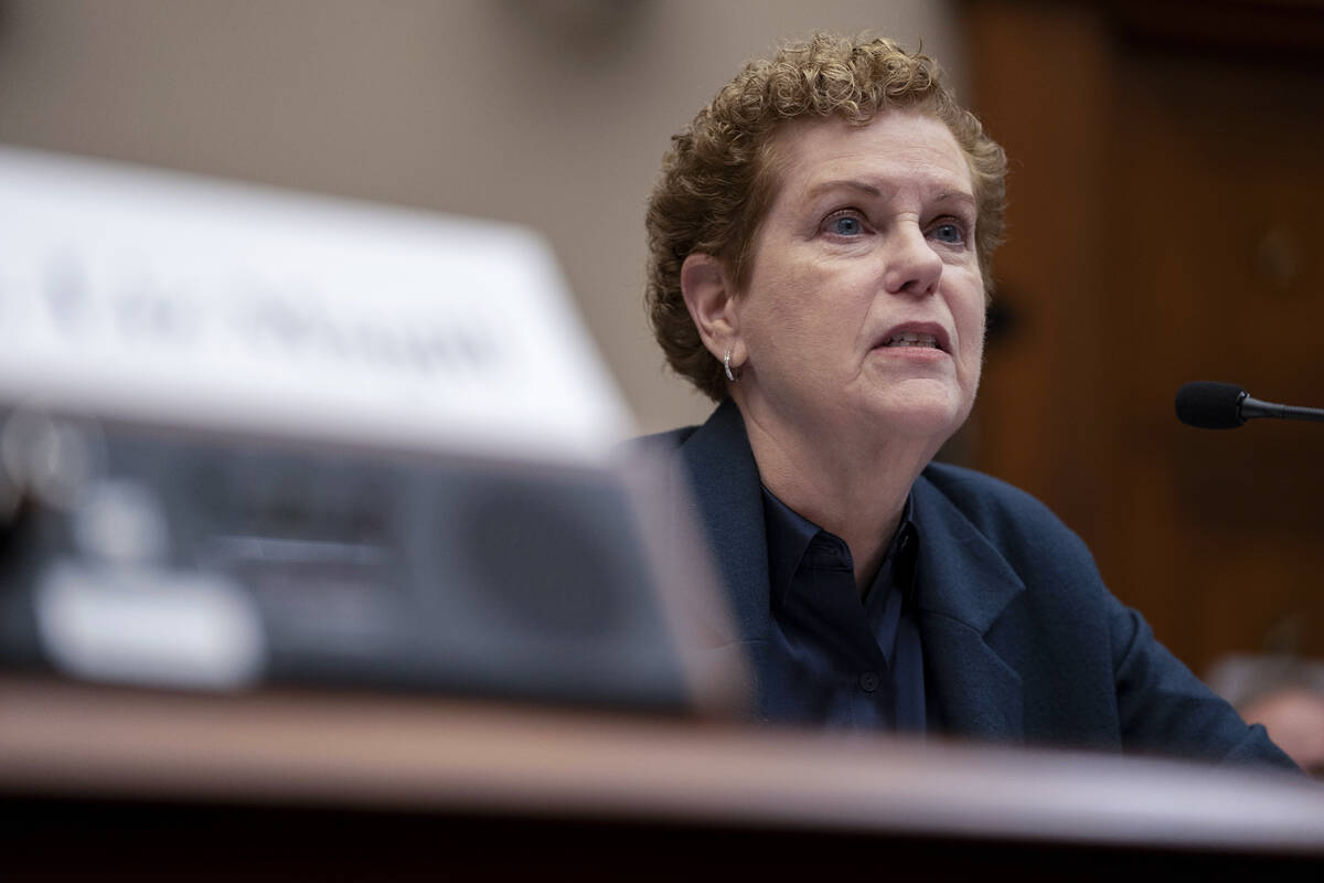 Historian and American University professor Pamela Nadell speaks during a hearing of the House ...