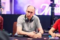 Erik Seidel plays in a Poker Masters event at the PokerGO studio by the Aria in 2023. (Antonio ...