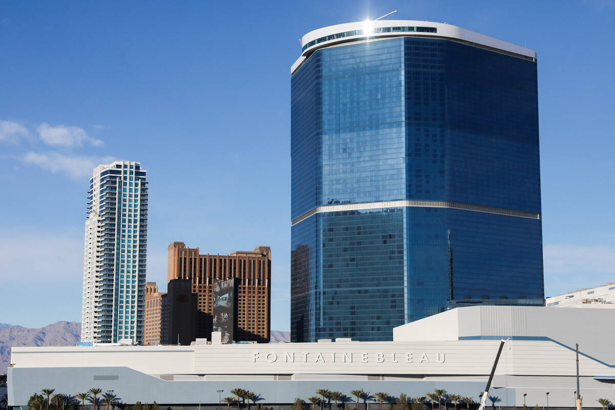 Fontainebleau Las Vegas as seen on Friday, Dec. 8, 2023, in Las Vegas. (Daniel Pearson/Las Vega ...