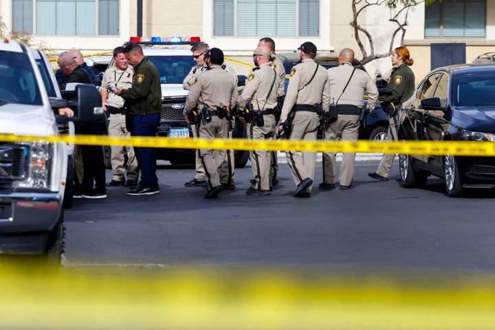 Las Vegas police is investigating after four people are dead in a shooting at a northwest valle ...