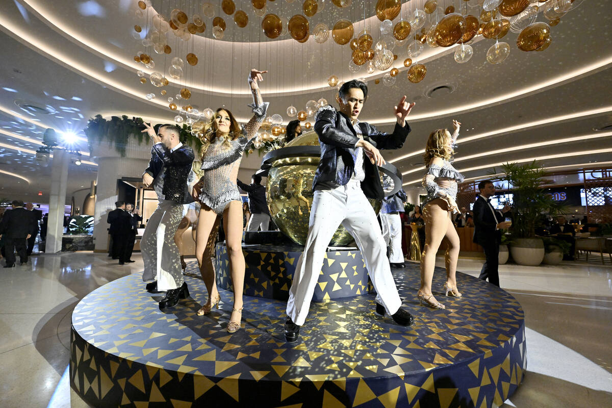 LAS VEGAS, NEVADA - DECEMBER 13: Dancers perform during the Fontainebleau Las Vegas Star-Studde ...
