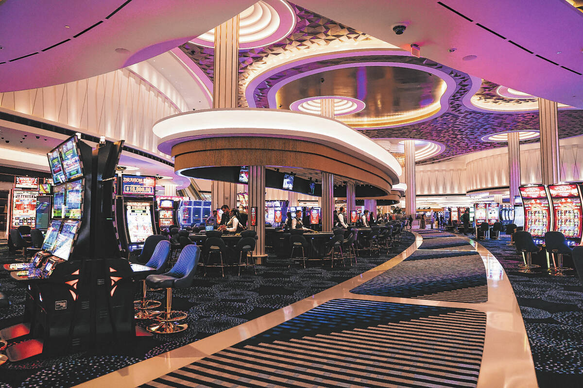 The inside of the Fontainebleau is seen during its grand opening on Wednesday, Dec. 13, 2023, i ...