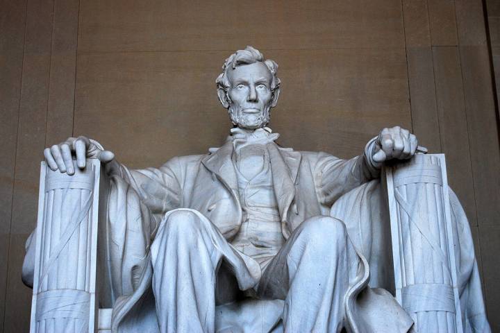 A look at Lincoln Memorial in Washington, D.C. Nevada came into the union on Oct. 31, nine days ...