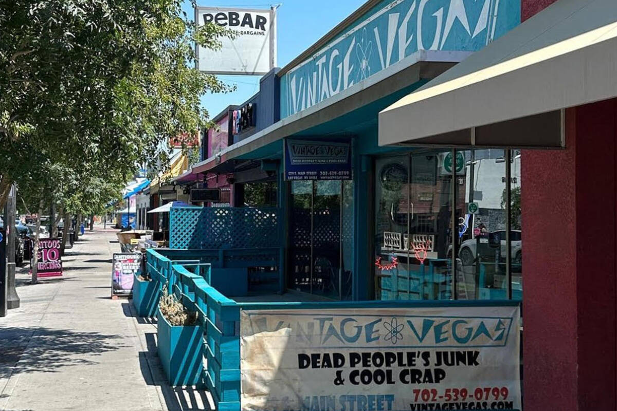 The Vintage Vegas antique and collectibles shop is planning on opening a vintage-Las Vegas them ...