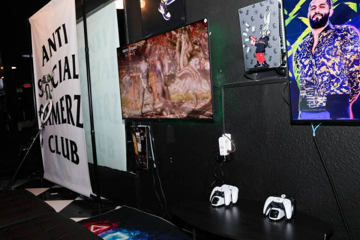 The Gamerz Garage, a video game lounge, as seen on Thursday, Dec. 7, 2023 in Las Vegas. (Daniel ...