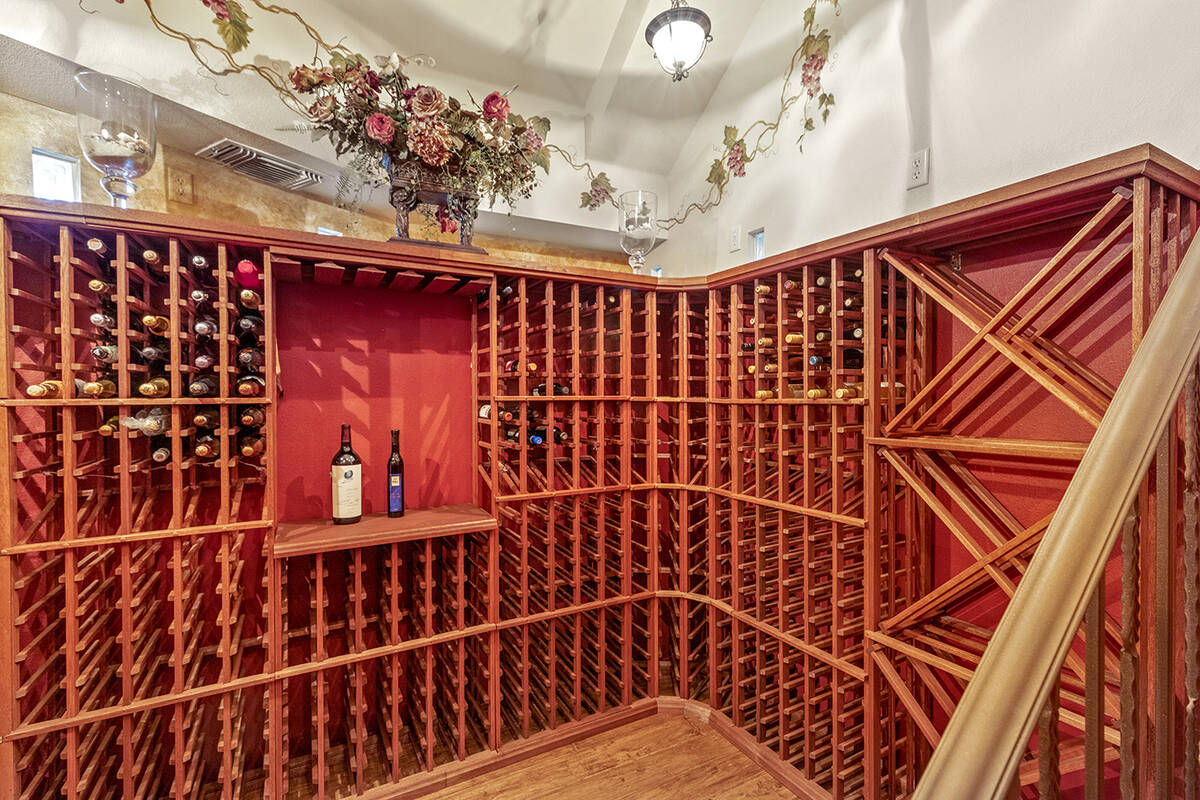 A separate room houses a wine cellar and wet bar. (Huntington & ellis)
