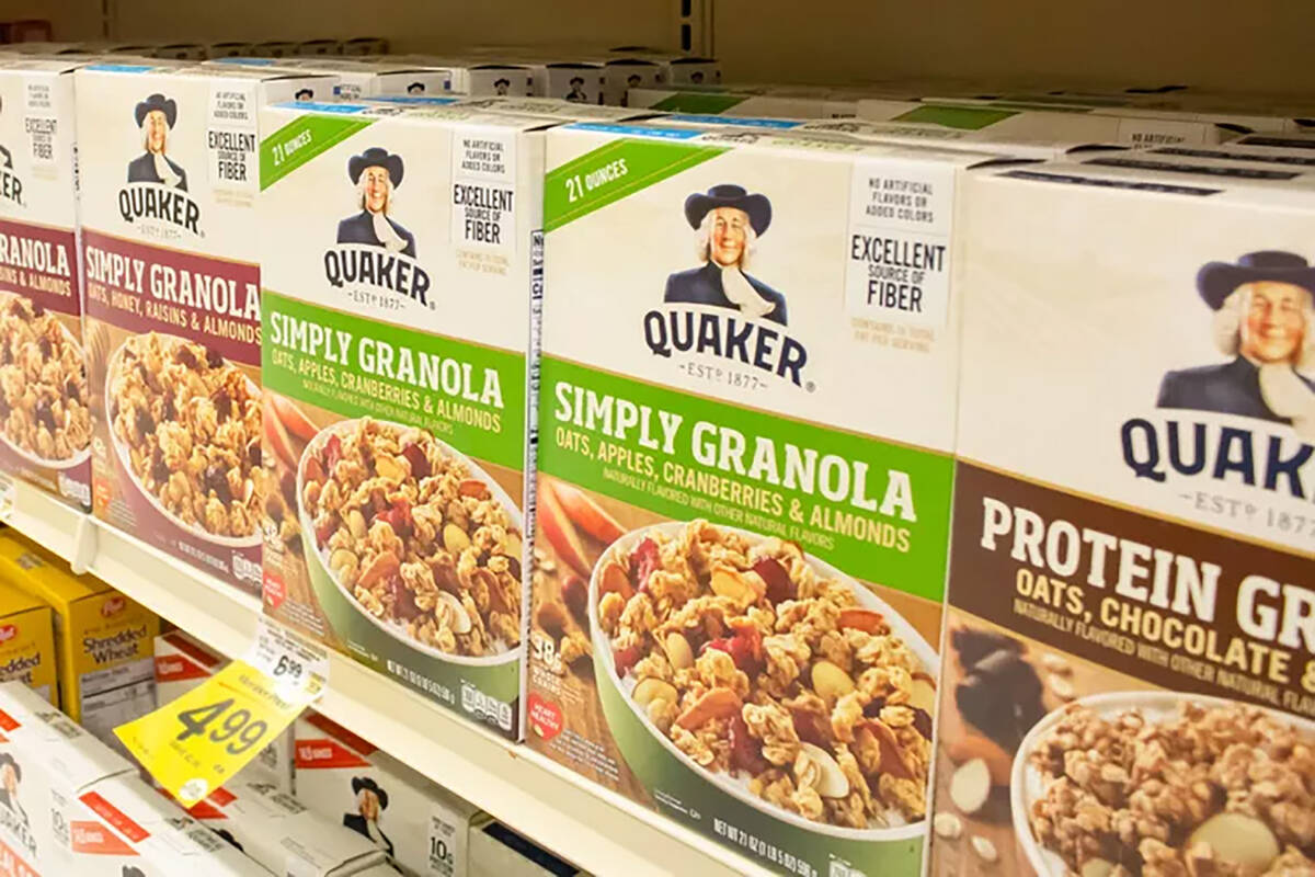 Quaker Oats granola bars, cereal recalled because of salmonella threat