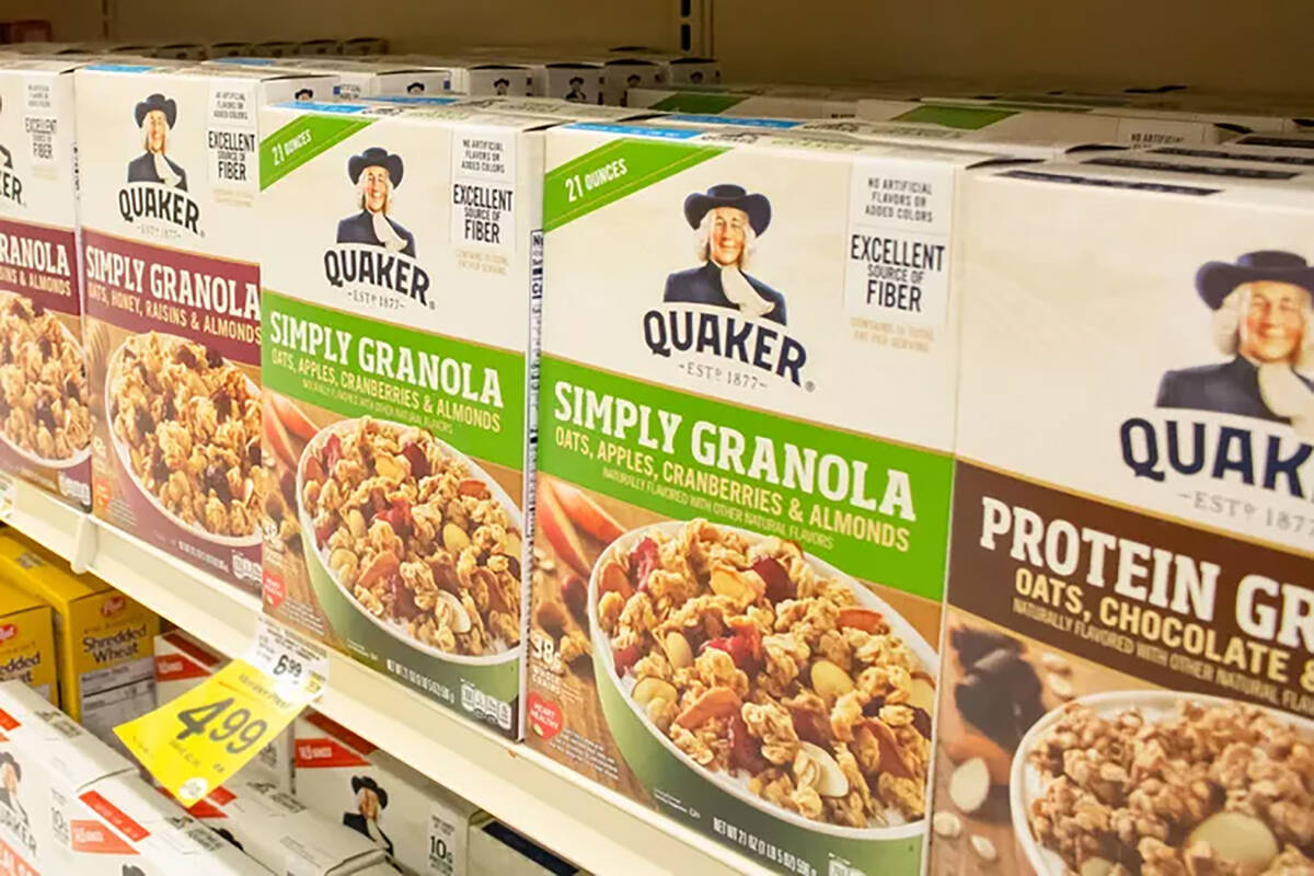 Varities of Quaker Oats granola bars, cereal recalled over salmonella threat