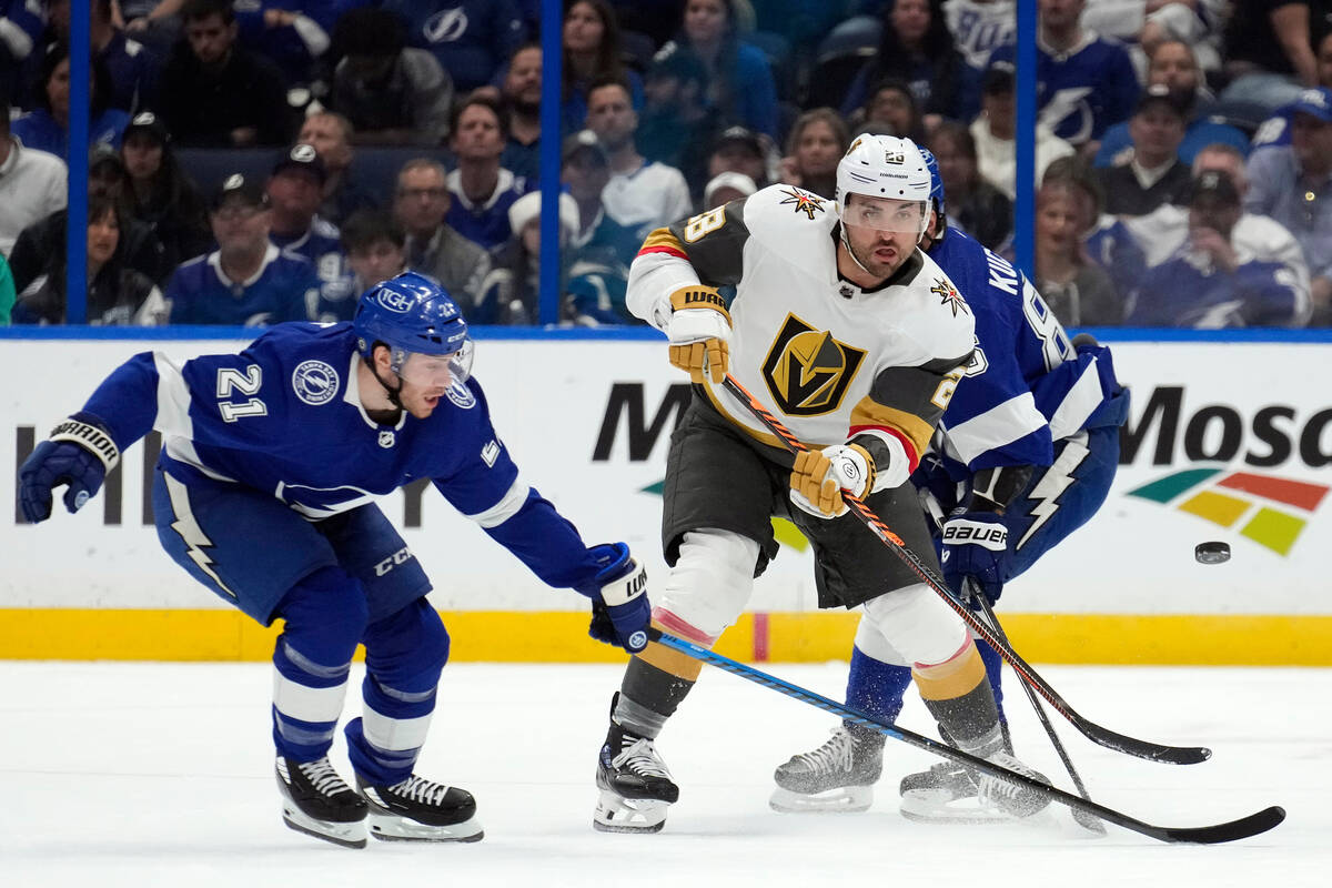 Knights fall to Lightning on late goal