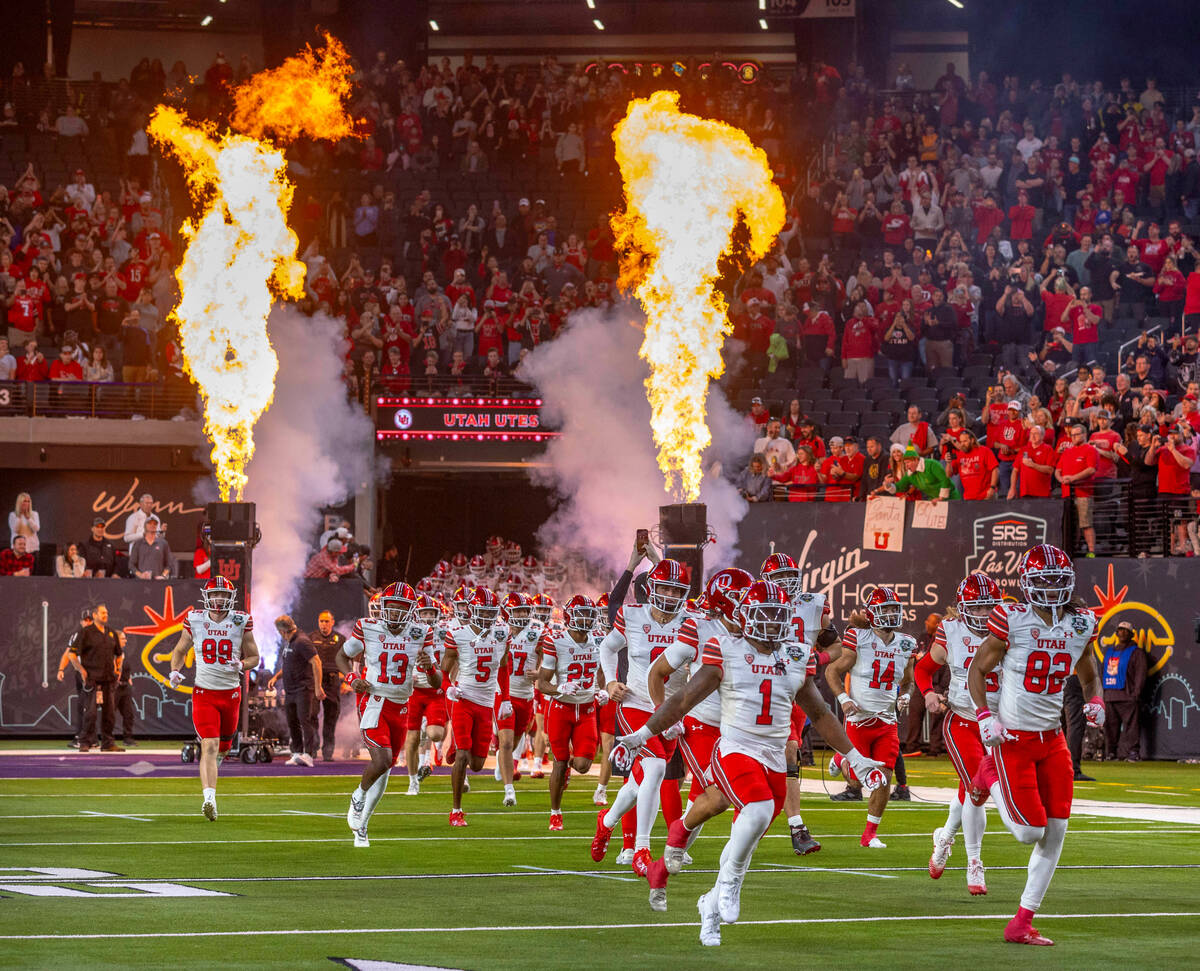 The Utah Utes take the field to face the Northwestern Wildcats during the first half of their S ...