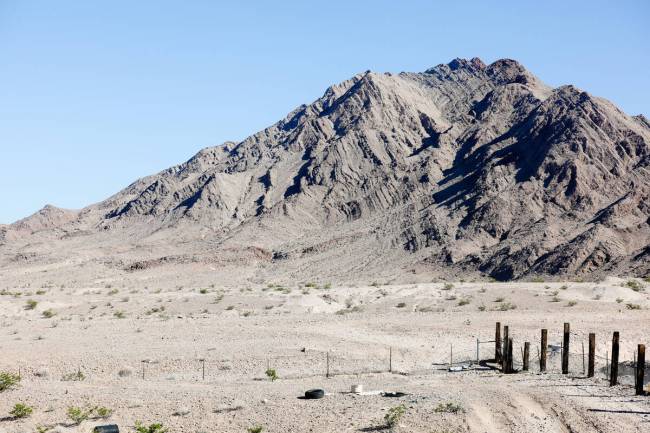 Frenchman Mountain, where nearby an abandoned mine is located, in Las Vegas on Wednesday, Sept. ...