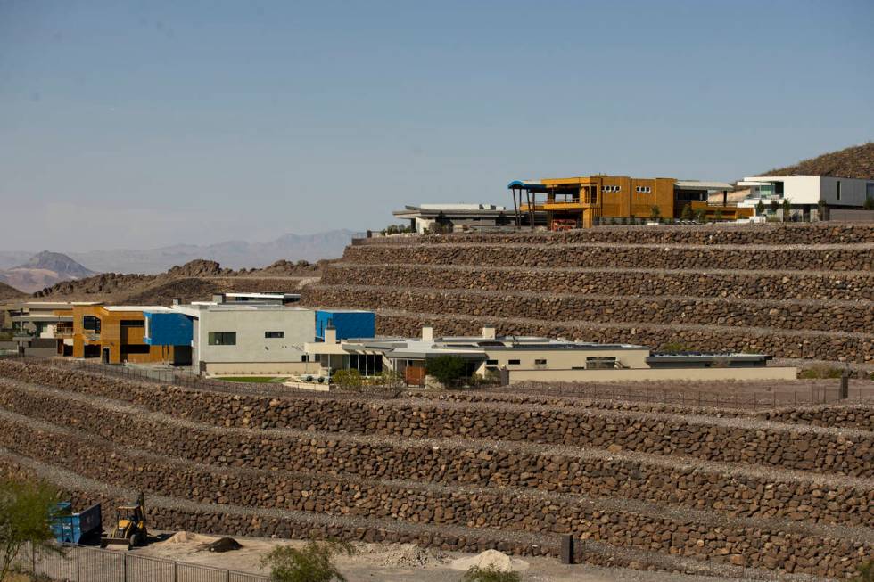 The Ascaya luxury community in Henderson, Thursday, July 1, 2021. (Las Vegas Review-Journal)